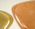 2 TRays Oval Copper Brass (2)